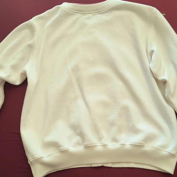 Shenanigans Cream Knit Cardigan with Whimsical Print - Picture 2 of 2